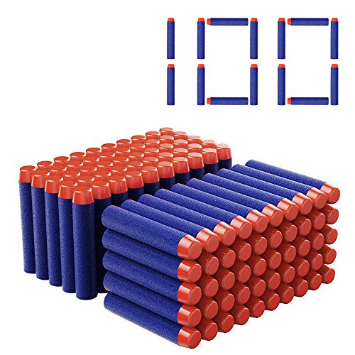 DEWEL Balas Nerf 100 Piezas Dardos Nerf de 7.2 cm