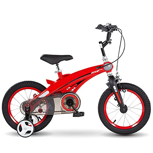 DHMKL 12/14/16 Pulgadas Bici Infantiles,Bicicleta MontañA NiñOs/con Ruedas Auxiliares/DireccióN con LíMite 120°/Timbre Coche Inteligente/Asa Asiento Ajustable/Apta NiñOs 2 A 8 AñOs