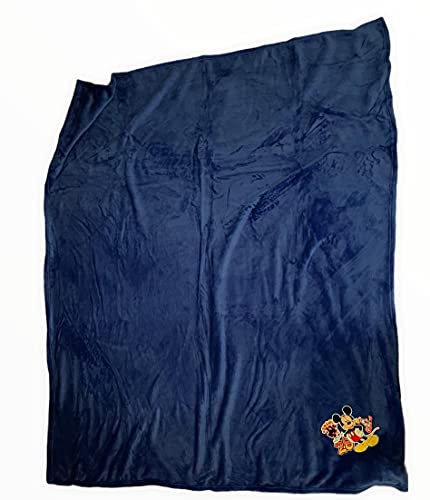 Di Manta de forro polar azul Mickey Mouse para niños de 150 x 150 cm