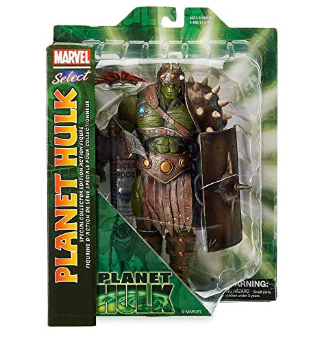 DIAMOND SELECT TOYS Marvel Select Planet Hulk Figura de Acción, Multicolor, Talla Única