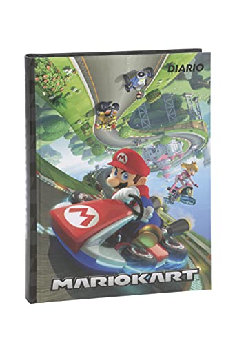 Diario 2021-2022 12 meses formato estándar Mariokart rojo