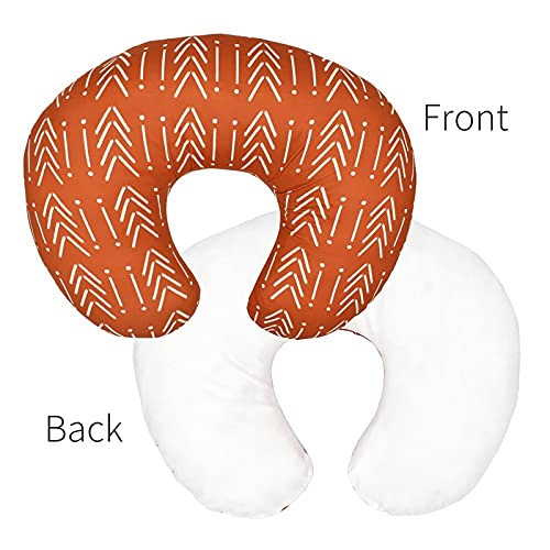 Dibiao Funda de Almohada de Lactancia en Forma de U para Bebés Almohada de Aprendizaje Almohada de Lactancia Desmontable Y Lavable Funda de Deslizamiento para Madres Lactantes 22 5X18