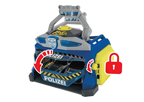 Dickie Toys 203719011 - Kit de policía con Cabeza de policía, Incluye vehículos de Publicidad televisiva, Juego de Regalo para niños, Multicolor