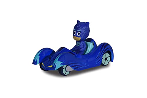 Dickie Toys PJ Masks - Coche de Gato de Metal, Rueda Libre, 7 cm, a Partir de 3 años