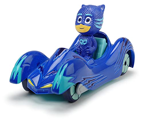 Dickie Toys PJ Masks - Coche de Gato de Metal, Rueda Libre, 7 cm, a Partir de 3 años