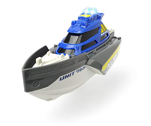 Dickie Toys Special Forces Patrol - Barco de Juguete con Cuerda de Cuerda, luz y Sonido, Incluye Pilas, 24 cm, para niños a Partir de 3 años