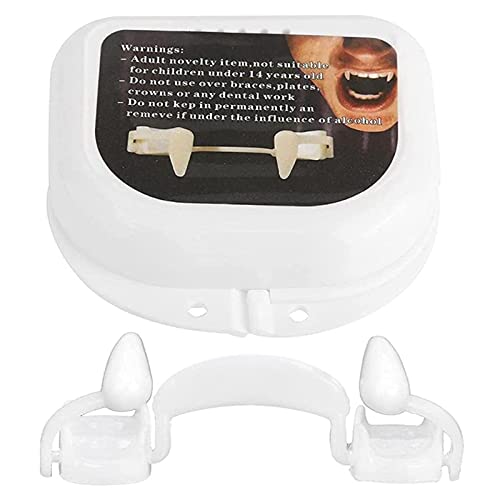 Dientes De Vampiro RetráCtiles-Juego De Dentaduras De Dientes De Vampiro Diy De Halloween, Juego De Roles De Halloween Accesorios De Dentadura (1PCS)