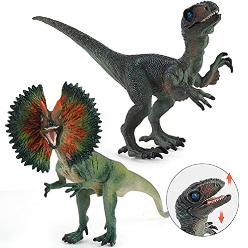 Dilophosaurus World Park, Adornos de Dinosaurios Activos, Figuras de acción, Juguetes, Ciencia educativa para niños, niños, Modelo Animal, muñeca, Regalo