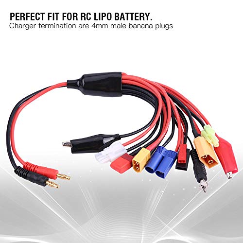 Dilwe 11 en 1 Cable del Cargador de Bater¨ªa RC, Bater¨ªa RC Lipo Enchufe Multi Cargador Adaptador Convertidor de Cable de Carga