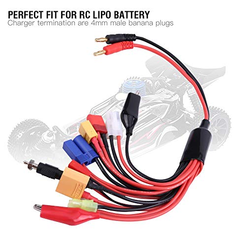 Dilwe 11 en 1 Cable del Cargador de Bater¨ªa RC, Bater¨ªa RC Lipo Enchufe Multi Cargador Adaptador Convertidor de Cable de Carga