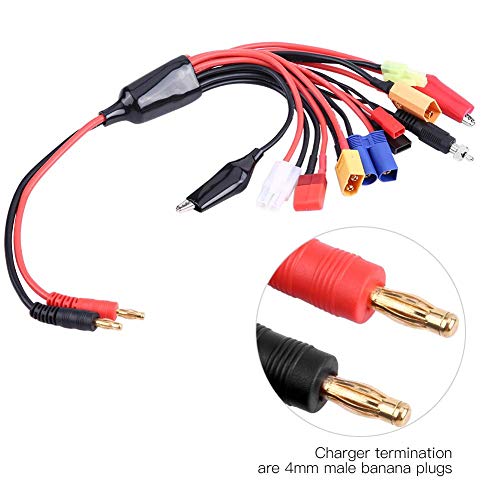 Dilwe 11 en 1 Cable del Cargador de Bater¨ªa RC, Bater¨ªa RC Lipo Enchufe Multi Cargador Adaptador Convertidor de Cable de Carga