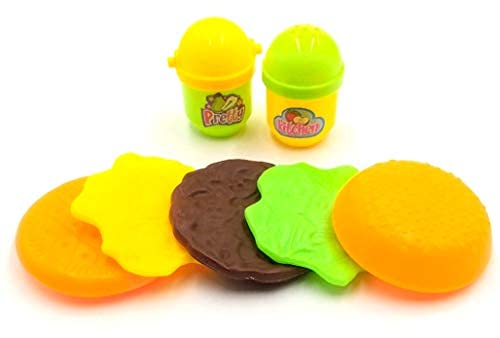 Dimasa Play House Conjunto, Juego de Comida de Juguete, Burger, Pastel, Pizza y Accessories, Edad 3+