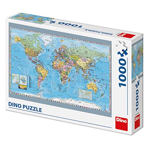 Dino Toys 532489 - Puzzle de juguete con mapa político del mundo , color/modelo surtido