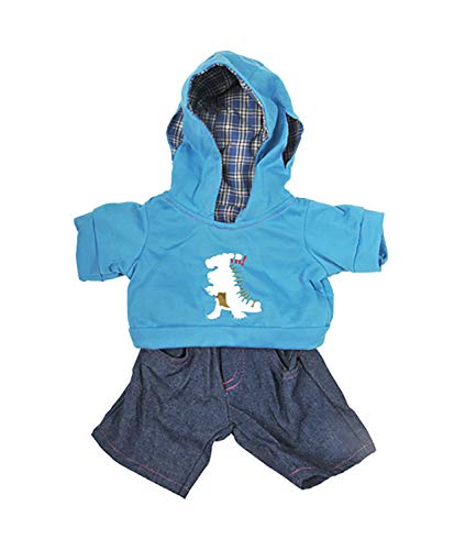 Dinosaur Outfit Fits Most 8-10 Webkinz, Shining Star and 8-10 Make Your Own Stuffed Animals and Build-A-Bear by Stuffems Toy Shop