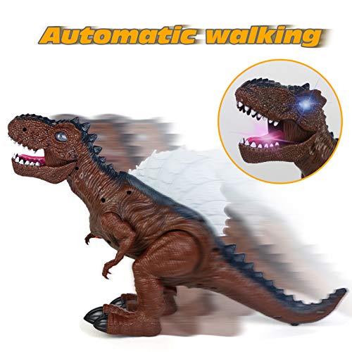 Dinosaurios Juguetes con Sonido Figura Dinosaurio Rex Pon Huevos de Dinosaurio Caminando Rugiendo Brillando Tiranosaurio Rex Dinosaurio Juguete Dino Juego Navidad Regalos para Niños 3 4 5 Años