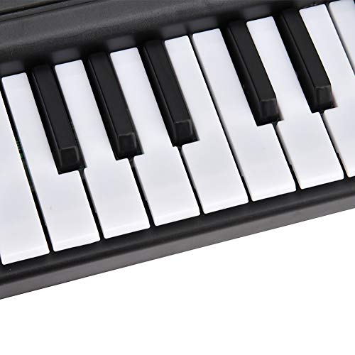 Dioche Piano Digital de 61 teclas Piano Digital Portátil con Mini Micrófono para Niños con 6 presentaciones, Ritmo y Volumen Ajustables, 54 x 17,5 x 5,5 cm