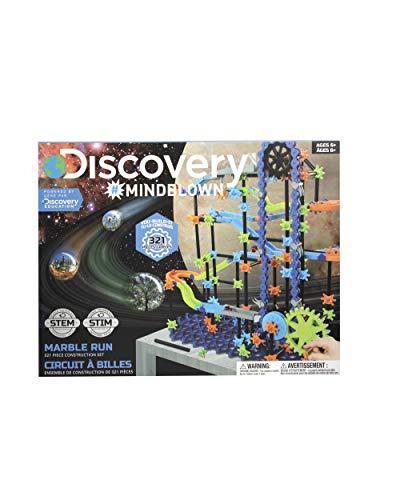 Discovery Mindblown, Pista, Juego canicas Circuito, Piezas construccion, Juguetes para niños, Color Azul (6000343)