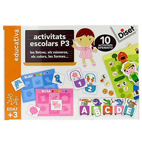 Diset- Activitats Escolars P3 Juego Educativo para Niños, Multicolor (63659)