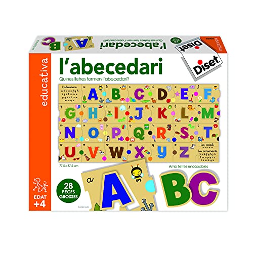 Diset- L'Abecedari Juego Educativo para Niños, Multicolor (63663)