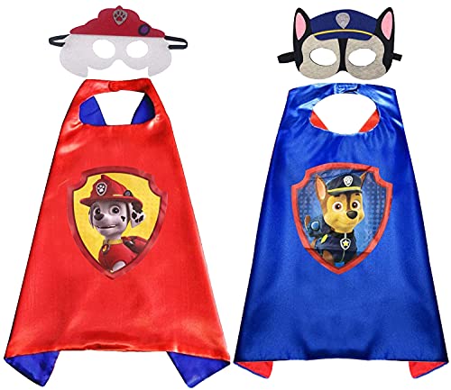 Disfraces de la Patrulla Canina para niños Miotlsy Capas de la Patrulla Canina Máscaras de Fiesta de la Patrulla Canina Perro Cosplay