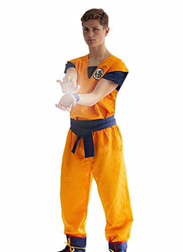 Disfraz Cosplay de Son Goku con símbolo GO | Disfraz Saiyajin | Talla: XL