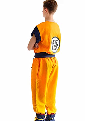 Disfraz Cosplay de Son Goku con símbolo GO | Disfraz Saiyajin | Talla: XL