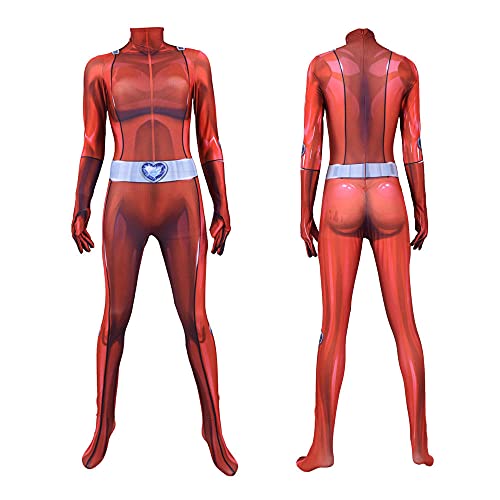 Disfraz de Cosplay de Halloween de superhéroe para adultos Totally Spies Anime Clover Sam Alex Bodysuit Halloween Zentai trajes