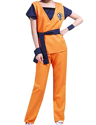 Disfraz de Dragon Ball de Dragonball Son Goku Gohan Dragon Ball Super Sayan Logo Kame Kame XXL (178/182 cm altura)