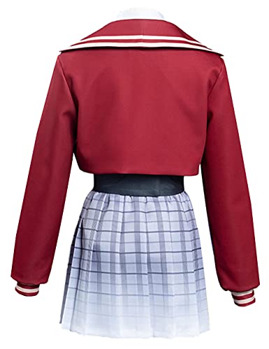 Disfraz de zombi Land Saga Nikaidou Saki - Anime Team Uniforme Trajes Halloween Navidad para niña Conjunto completo Rojo_S