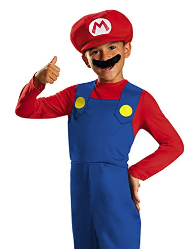 Disguise Nintendo Super Mario Brothers Mario Disfraz clásico para niños