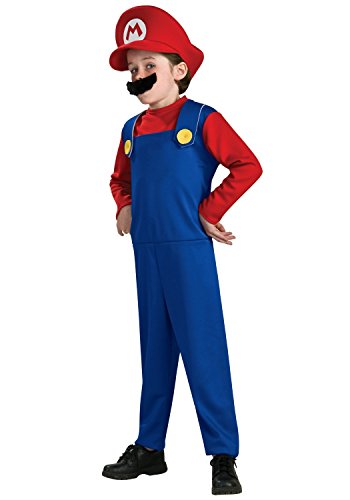 Disguise Nintendo Super Mario Brothers Mario Disfraz clásico para niños