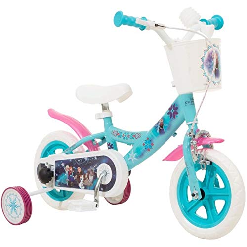 Disney - Bicicleta Infantil, Color Blanco, tamaño 12 Pulgadas