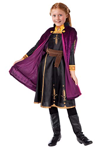 Disney Disfraz Vestido para Niñas Frozen Anna Multicolor 7-8 Años