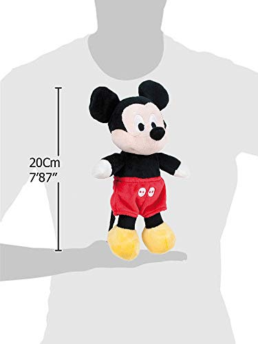 Disney Famosa Softies - 7'87"/20cm Peluche Mickey Minnie Donald Pluto - Calidad Super Soft (Set 2 Peluches Mickey + Minnie)