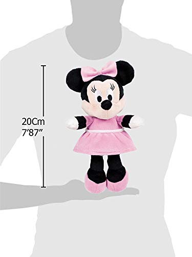 Disney Famosa Softies - 7'87"/20cm Peluche Mickey Minnie Donald Pluto - Calidad Super Soft (Set 2 Peluches Mickey + Minnie)