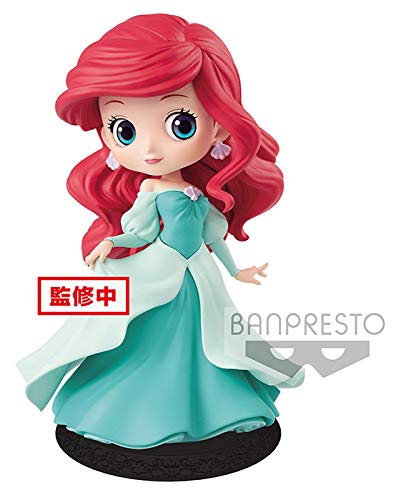 Disney - Figurine Q Posket Ariel Robe De Princesse Verte 14cm