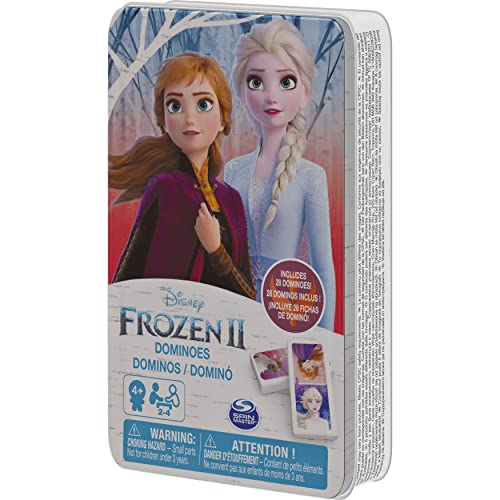 Disney Frozen 2 6053258 - Caja de Metal Dominos Frozen 2