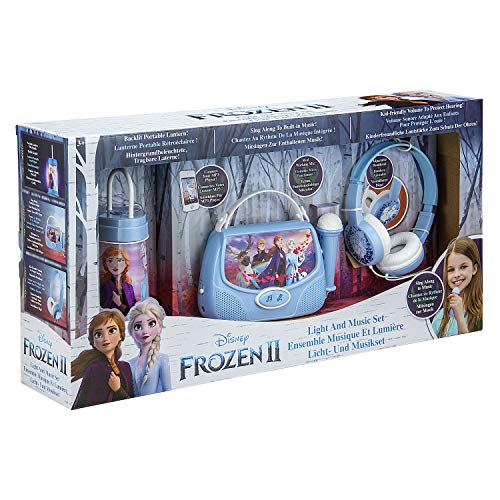 Disney Frozen 2 - Juego de Auriculares de Karaoke y luz Nocturna para niños - eKids FR-300