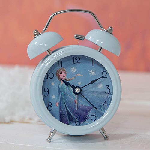 Disney Frozen 2 - Reloj despertador de cuarzo con doble campana