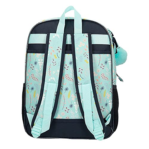 Disney Frozen Arendelle is Home Mochila Escolar Doble Compartimento Azul 30x40x13 cms Poliéster 15,6L