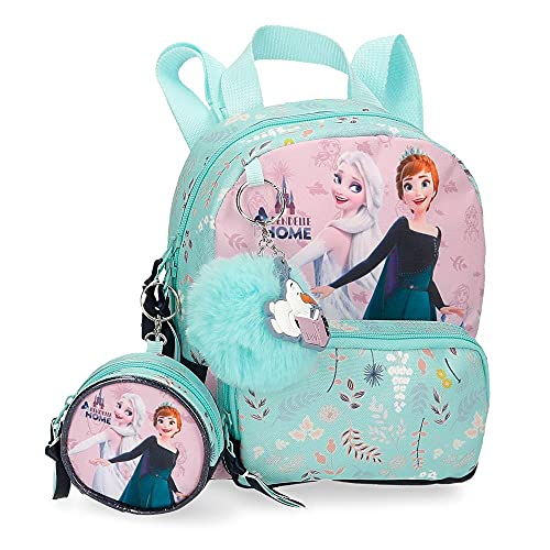 Disney Frozen Arendelle is Home Mochila Guardería Azul 19x23x8 cms Poliéster 3,5L