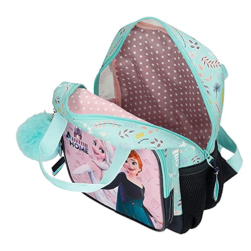 Disney Frozen Arendelle is Home Mochila Preescolar adaptable Azul 23x28x10 cms Poliéster 6,44L