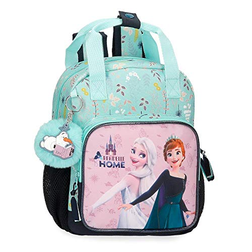 Disney Frozen Arendelle is Home Mochila Preescolar adaptable Azul 23x28x10 cms Poliéster 6,44L