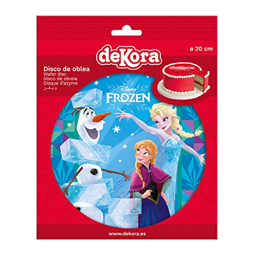 Disney Frozen Elsa, Ana & Olaf Oblea Comestible Para Tarta Redonda 20cm