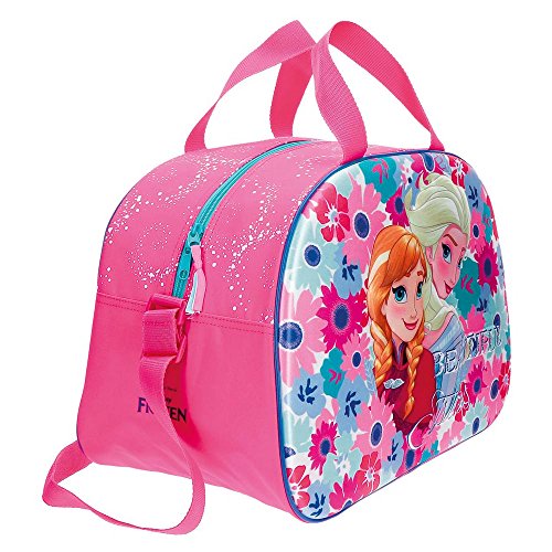 Disney Frozen Flowers Bolsa de Viaje Multicolor 40x28x22 cms Poliéster 24.64L