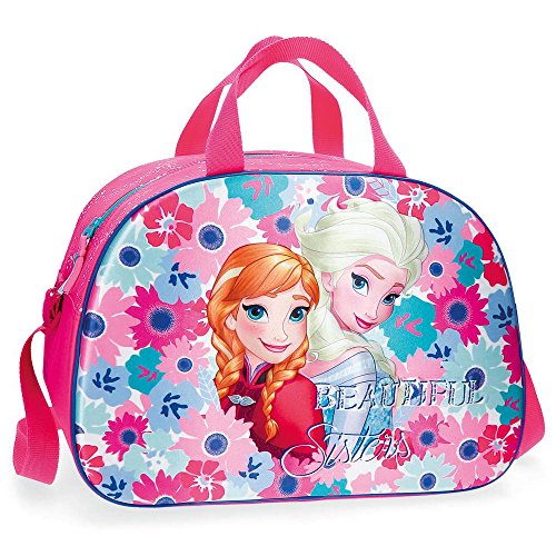 Disney Frozen Flowers Bolsa de Viaje Multicolor 40x28x22 cms Poliéster 24.64L