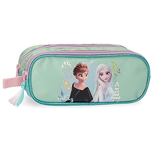 Disney Frozen Follow Your Dreams Estuche Doble Azul 23x9x7 cms Poliéster