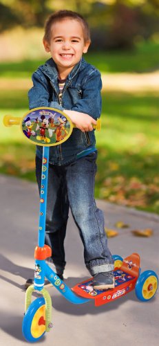 Disney J100046 Mickey Mouse - Patinete de 3 Ruedas, Color Naranja y Azul