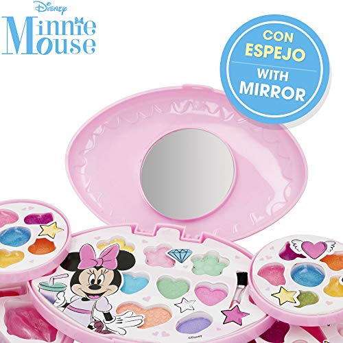 Disney - Maletín maquillaje Minnie Mouse para niños y niñas 5 años, Pintauñas Niñas, Manicura juguete (77199)