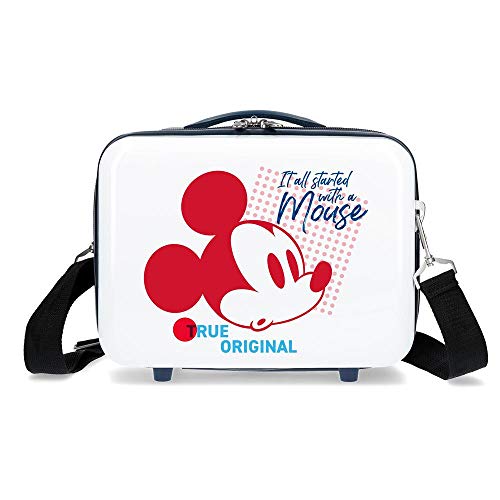 Disney Mickey Magic Nececer Adaptable Blanco 29x21x15 cms ABS